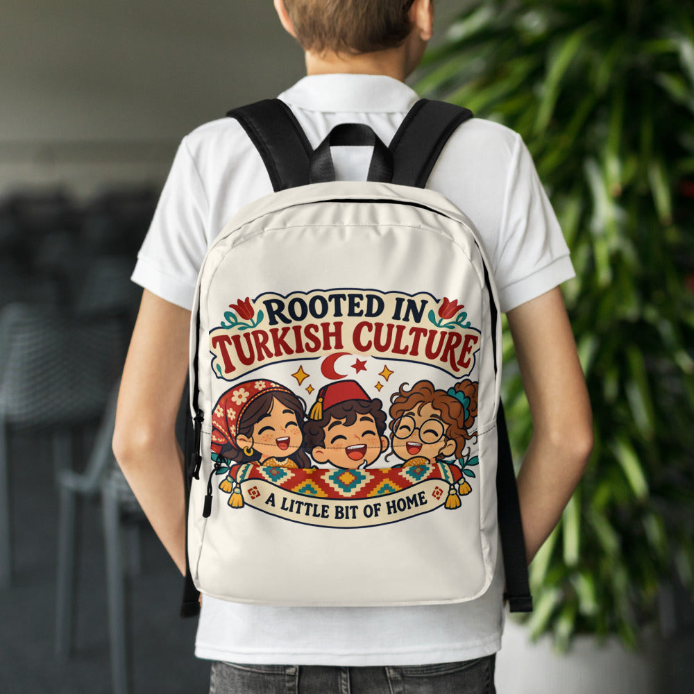 Rooted in Turkish Culture Backpack, Large Print, Roots & Talks - lifestyle photo 1