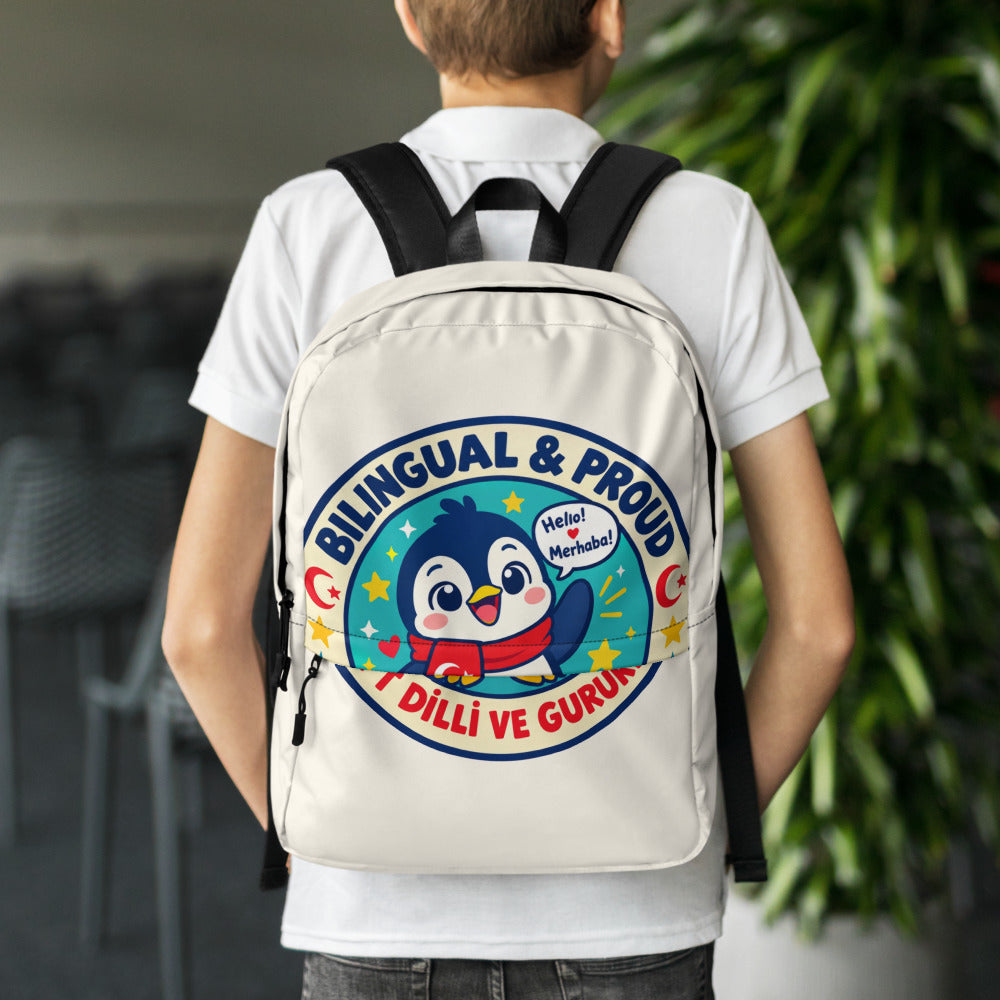 Bilingual & Proud Backpack, Large Print, Roots & Talks - lifestyle photo 1