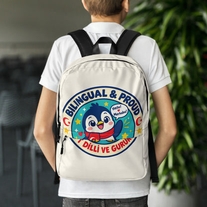 Bilingual & Proud Backpack, Large Print, Roots & Talks - lifestyle photo 1