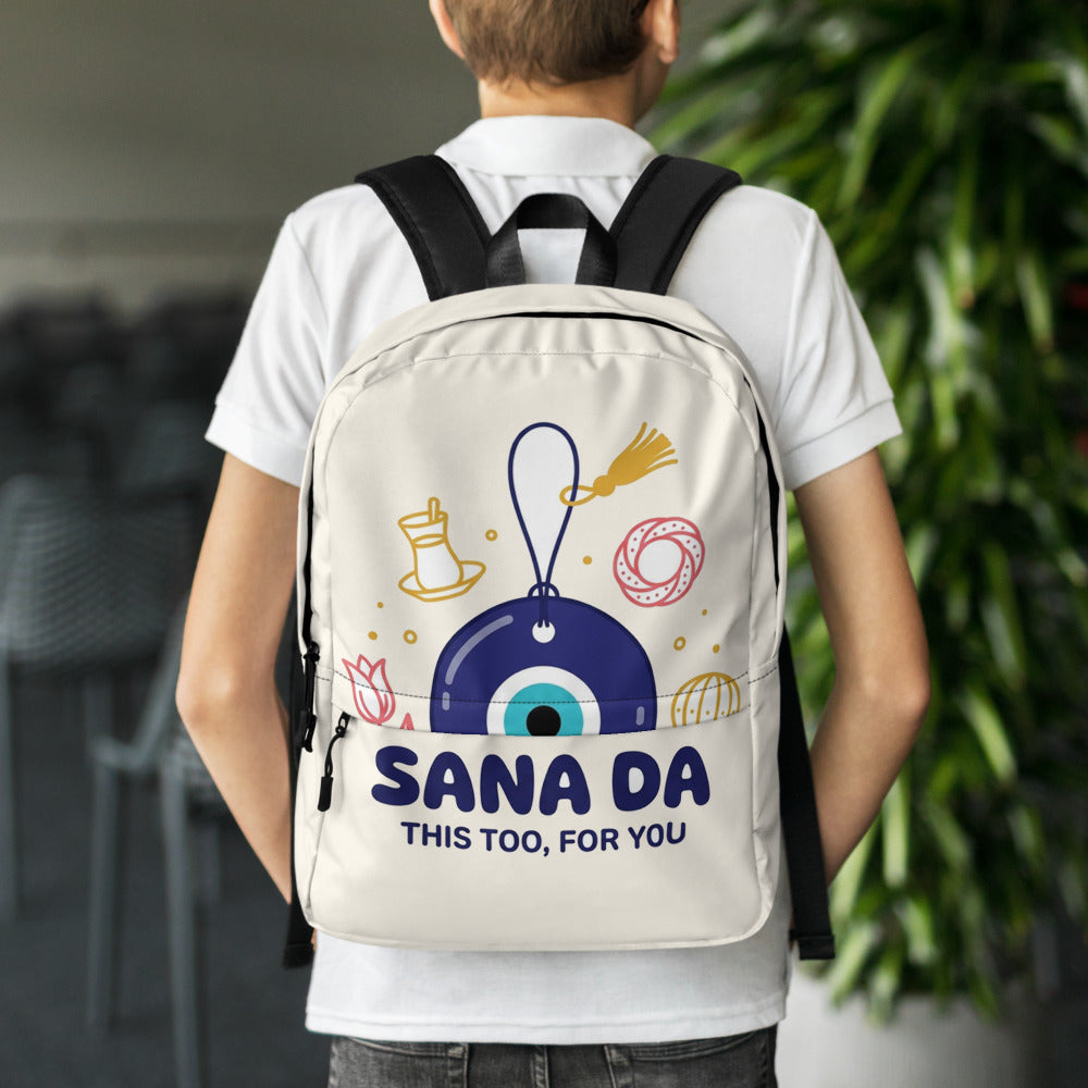 Sana Da Backpack, Large Print, Roots & Talks - lifestyle photo 1