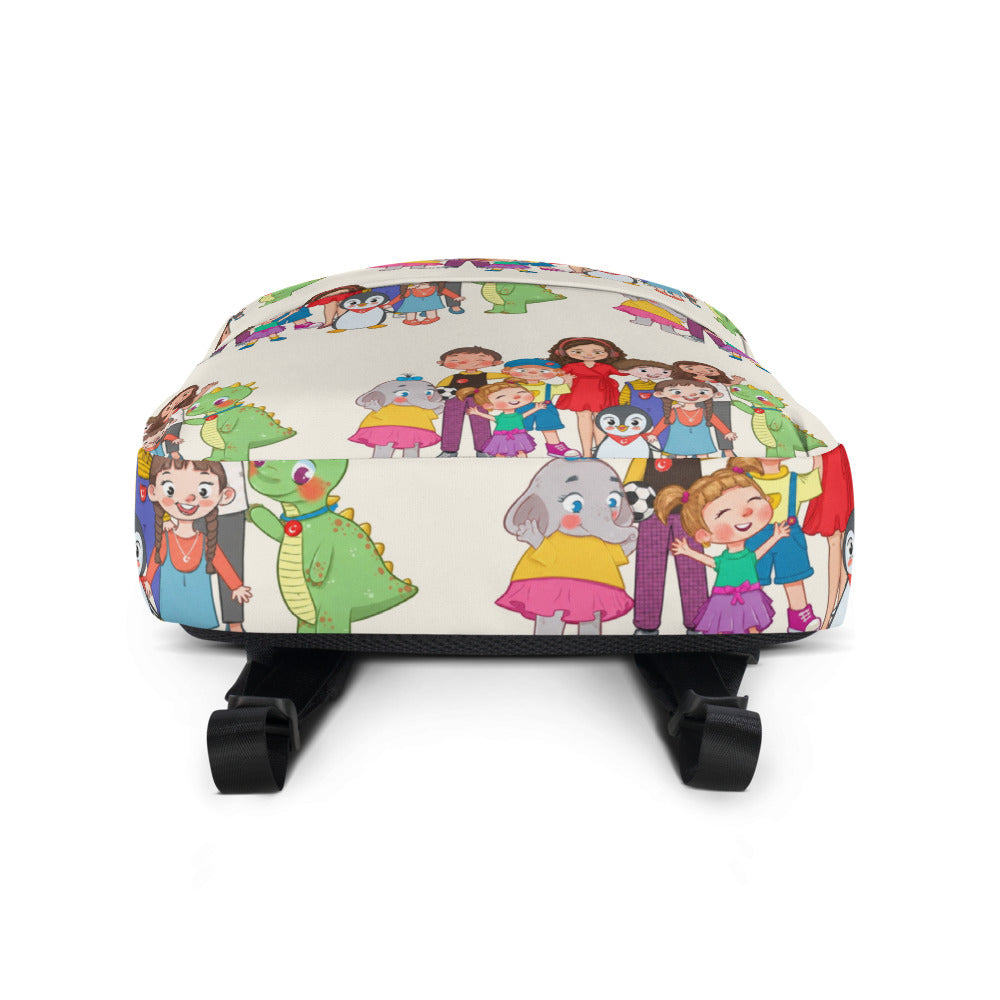 All the Characters Together All-Over Print Backpack, Roots & Talks - product photo
