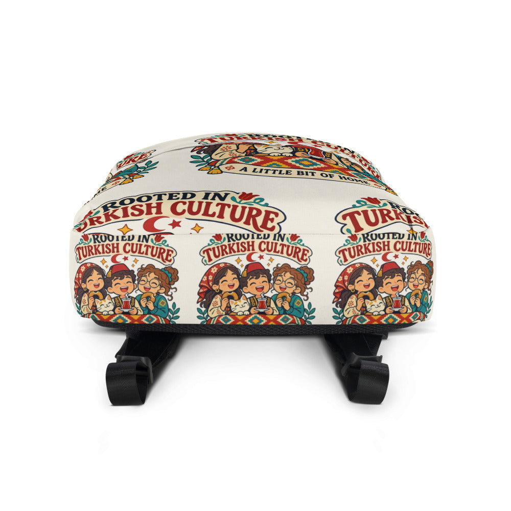 Rooted in Turkish Culture All-Over Print Backpack, Roots & Talks - product photo