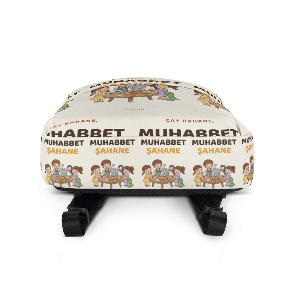 Çay Bahane, Muhabbet Şahane All-Over Print Backpack, Roots & Talks - product photo