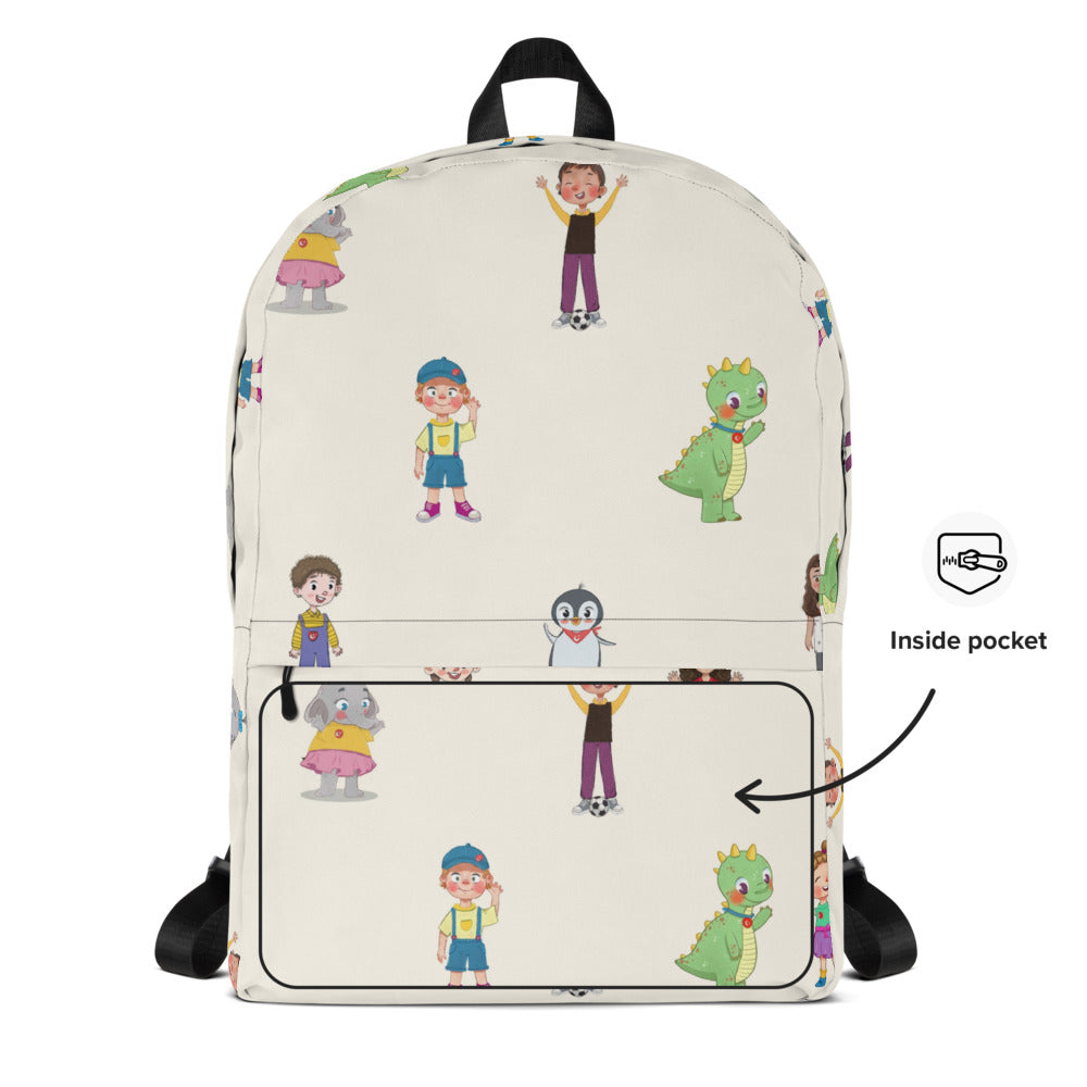 Roots & Talks Characters All-Over Print Backpack - product photo