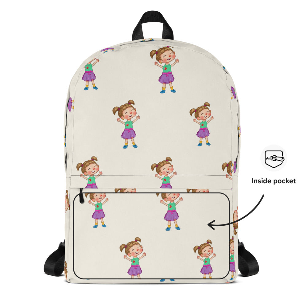 Ela Character All-Over Print Backpack, Roots & Talks - product photo