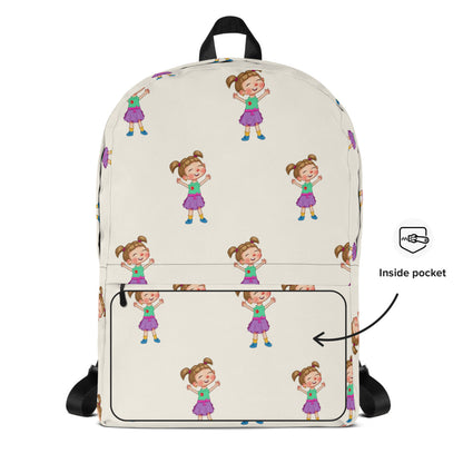 Ela Character All-Over Print Backpack, Roots & Talks - product photo