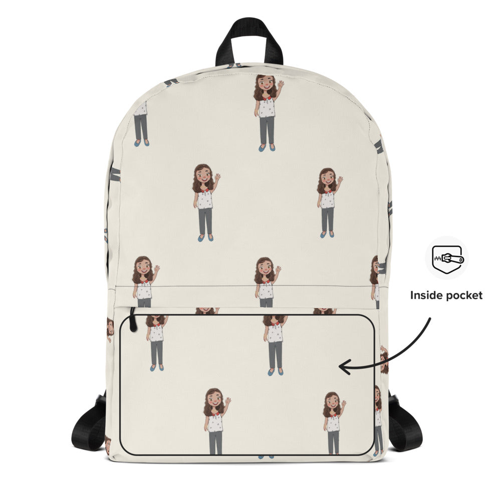 Defne Character All-Over Print Backpack, Roots & Talks - product photo