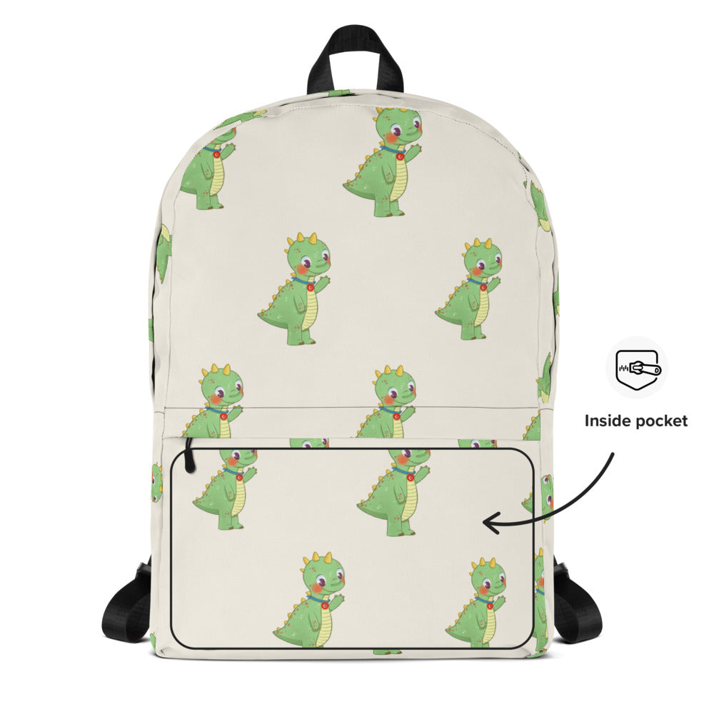 Dino Dinosaur All-Over Print Backpack, Roots & Talks - product photo