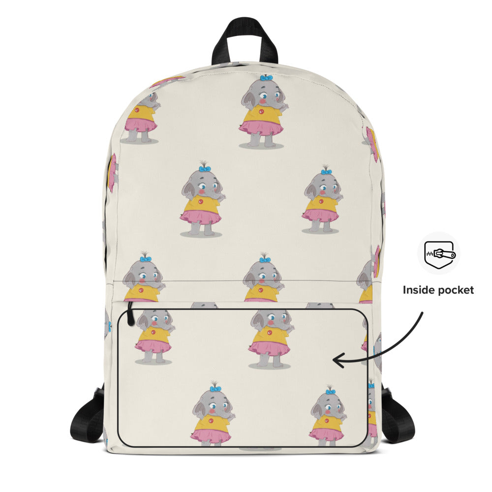Filiz Elephant All-Over Print Backpack, Roots & Talks - product photo