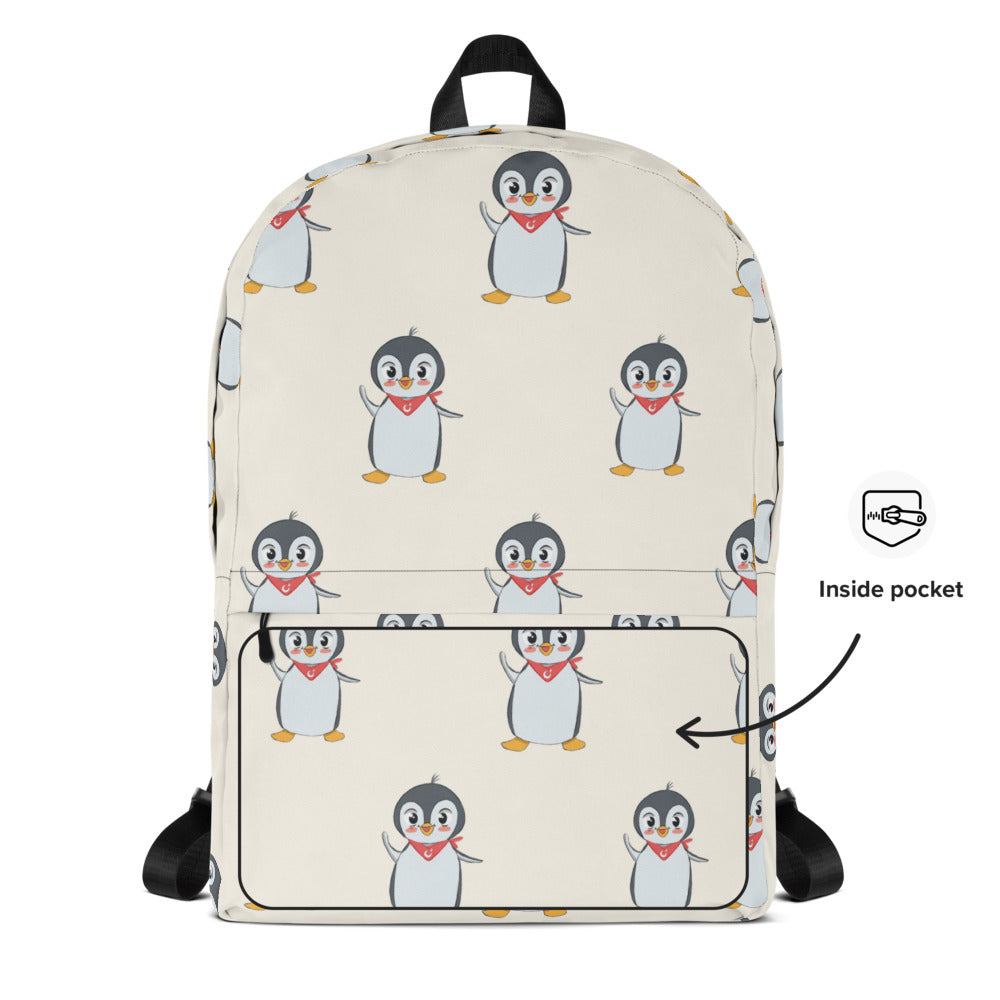Pingucan Penguin All-Over Print Backpack, Roots & Talks - product photo