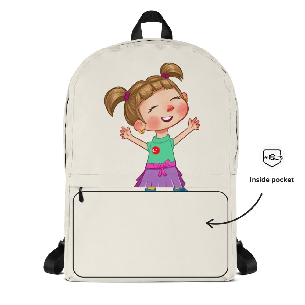 Ela Character Backpack, Large Print, Roots & Talks - product photo