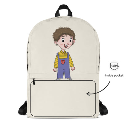 Ahmet Character Backpack, Large Print, Roots & Talks - product photo