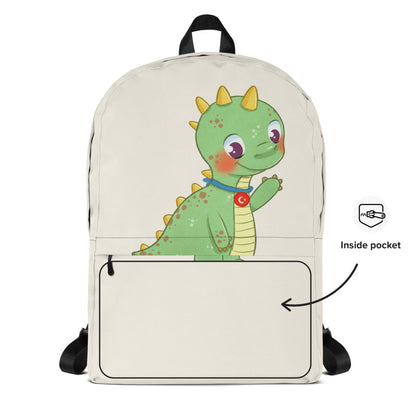 Dino Dinosaur Backpack, Large Print, Roots & Talks - product photo