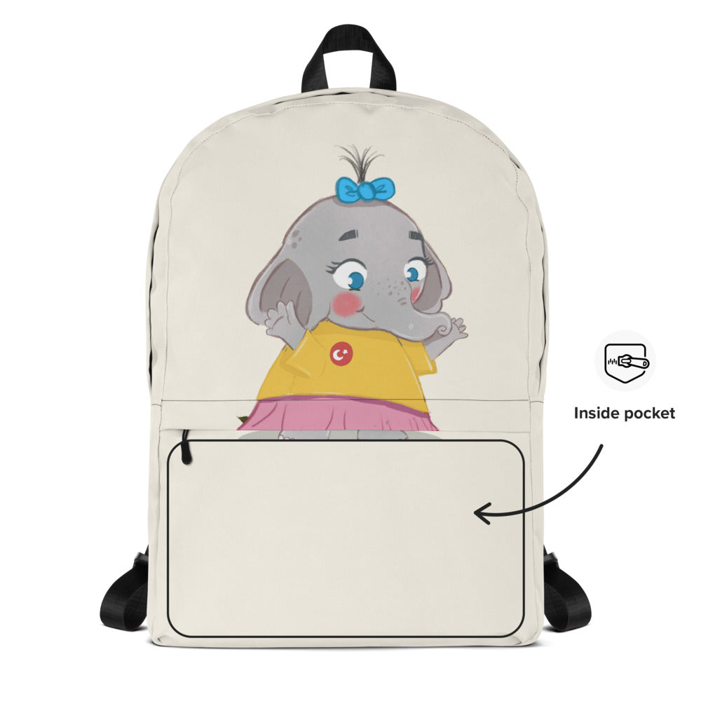 Filiz Elephant Backpack, Large Print, Roots & Talks - product photo