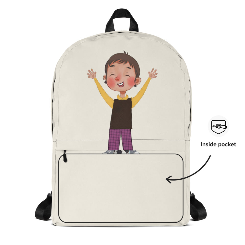 Gazi Character Backpack, Large Print, Roots & Talks - product photo