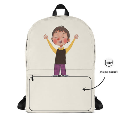 Gazi Character Backpack, Large Print, Roots & Talks - product photo