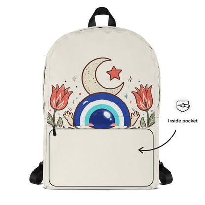 Nazar Değmesin Backpack, Large Print, Roots & Talks - product photo