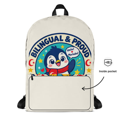 Bilingual & Proud Backpack, Large Print, Roots & Talks - product photo