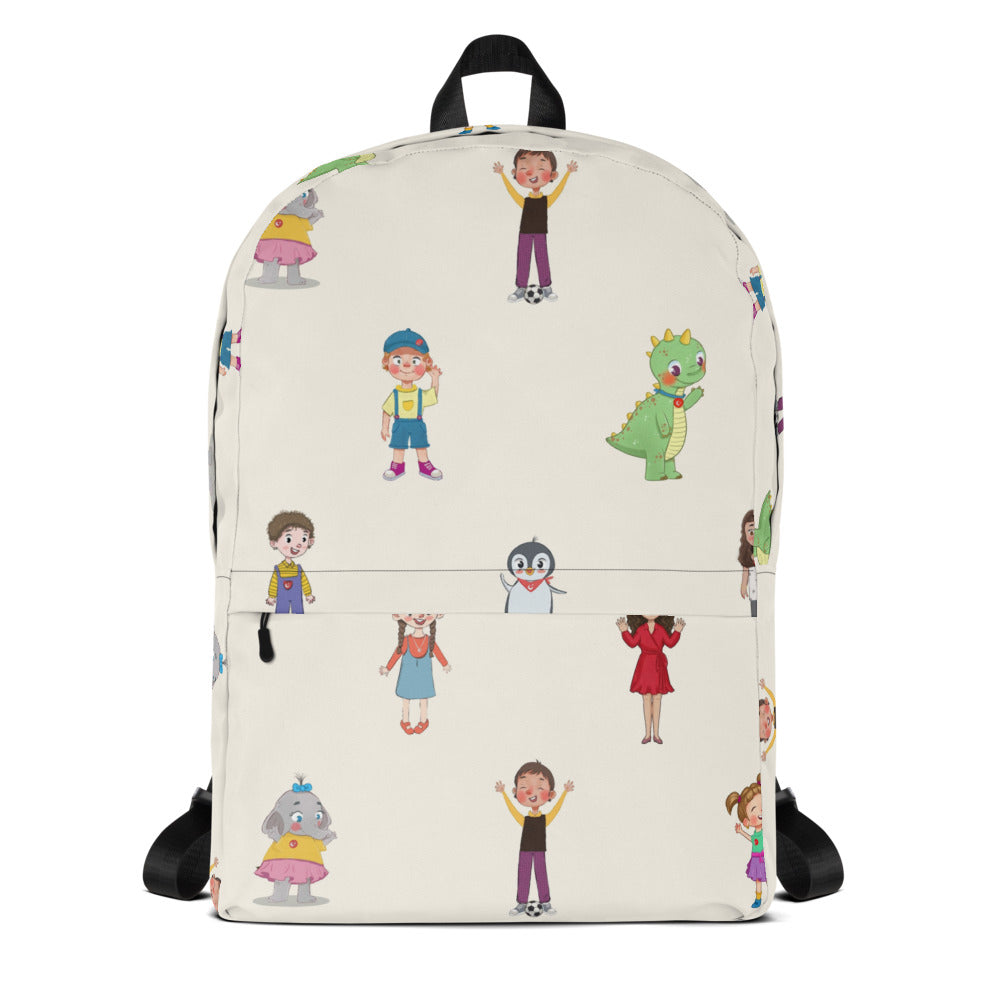 Roots & Talks Characters All-Over Print Backpack - product photo