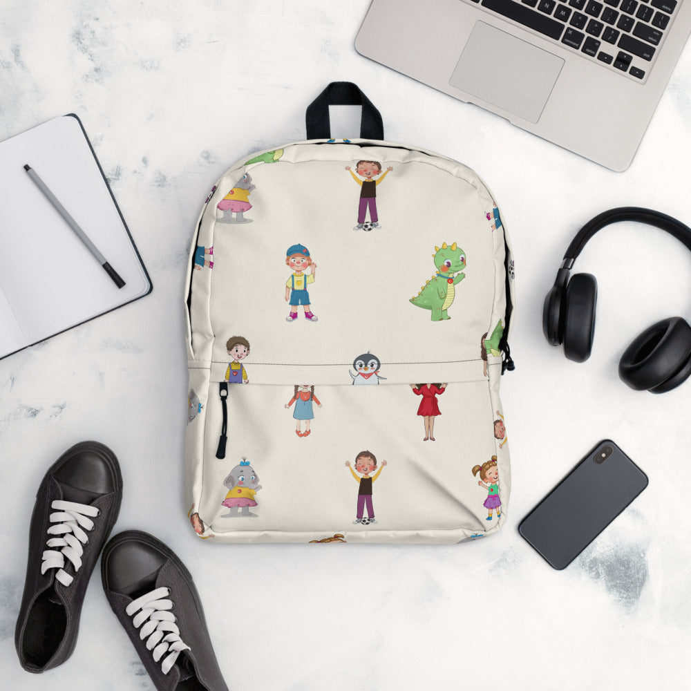 Roots & Talks Characters All-Over Print Backpack - lifestyle photo 1