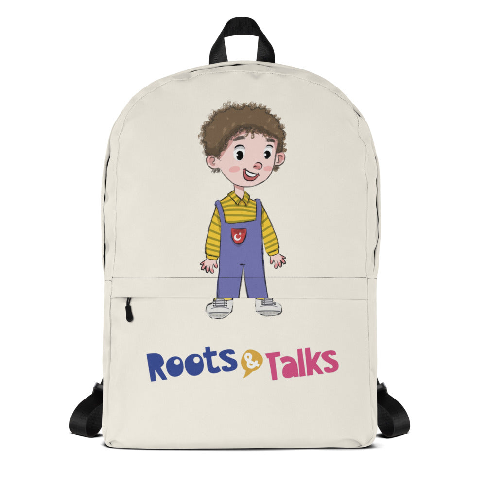Ahmet Character Backpack, Large Print, Roots & Talks - product photo