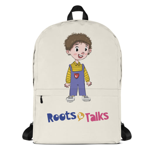 Ahmet Character Backpack, Large Print, Roots & Talks - product photo