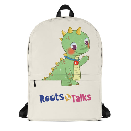 Dino Dinosaur Backpack, Large Print, Roots & Talks - product photo