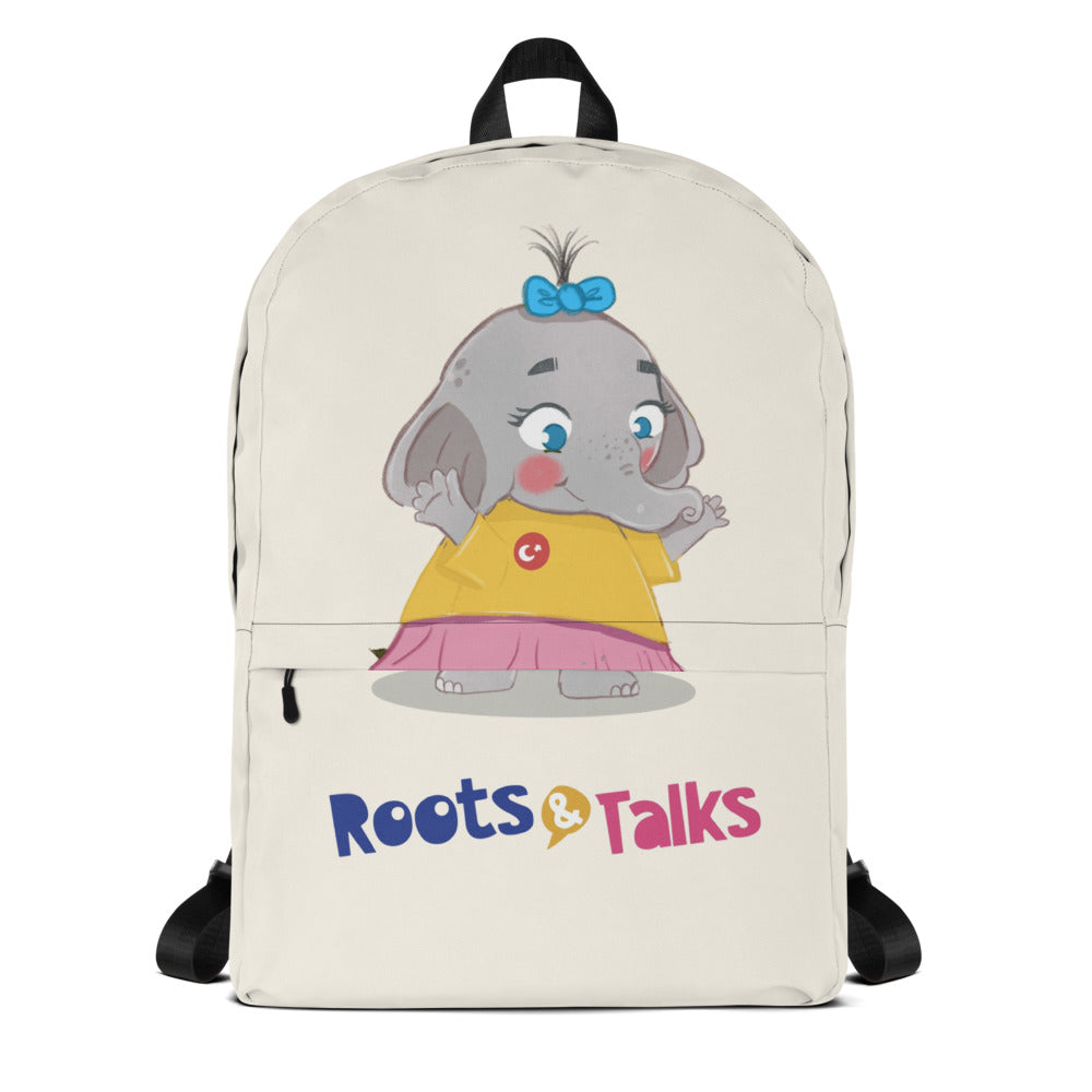Filiz Elephant Backpack, Large Print, Roots & Talks - product photo