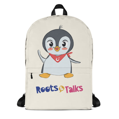 Pingucan Penguin Backpack, Large Print, Roots & Talks - product photo