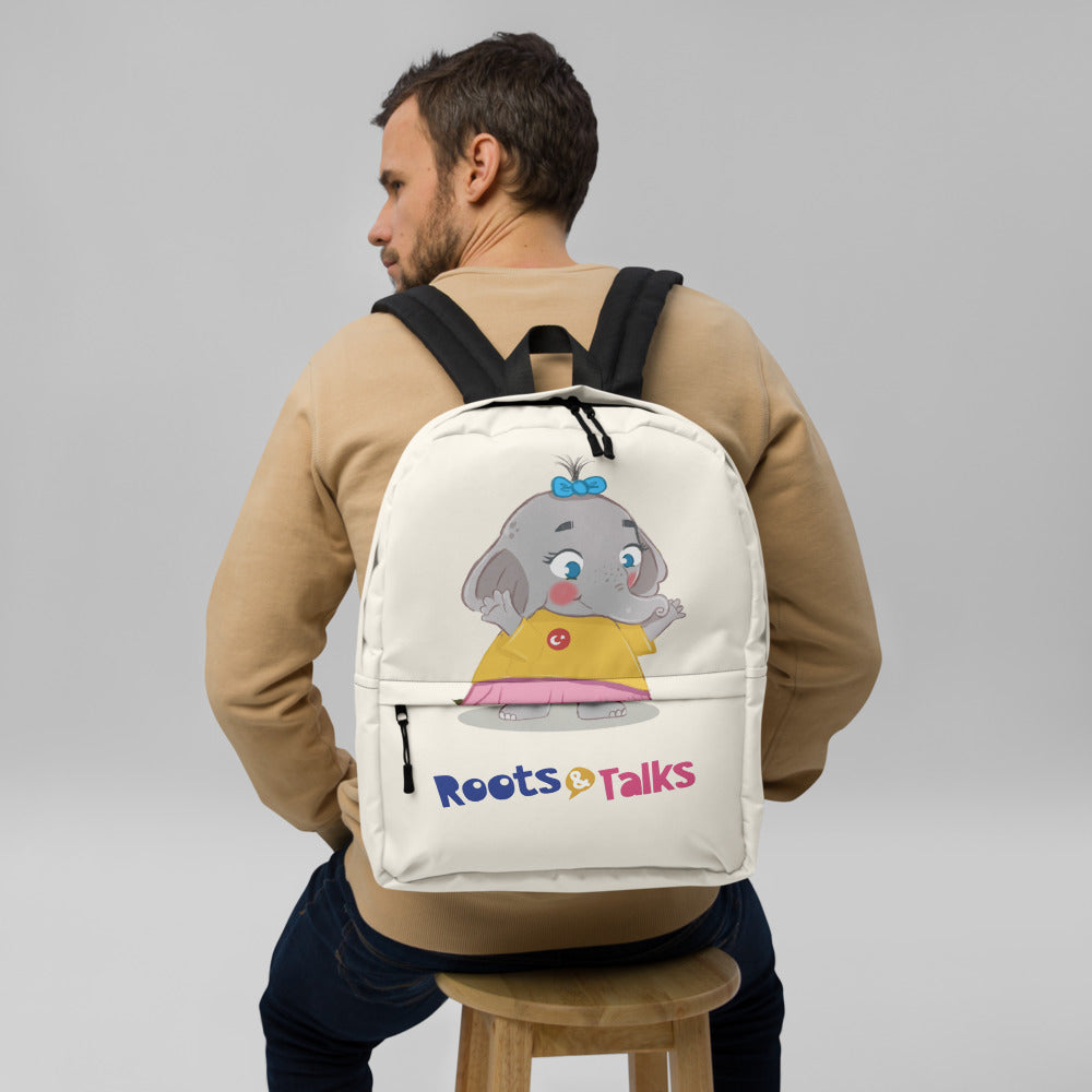 Filiz Elephant Backpack, Large Print, Roots & Talks - lifestyle photo 2