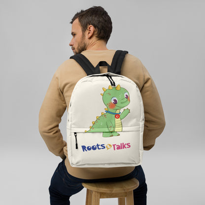 Dino Dinosaur Backpack, Large Print, Roots & Talks - lifestyle photo 2