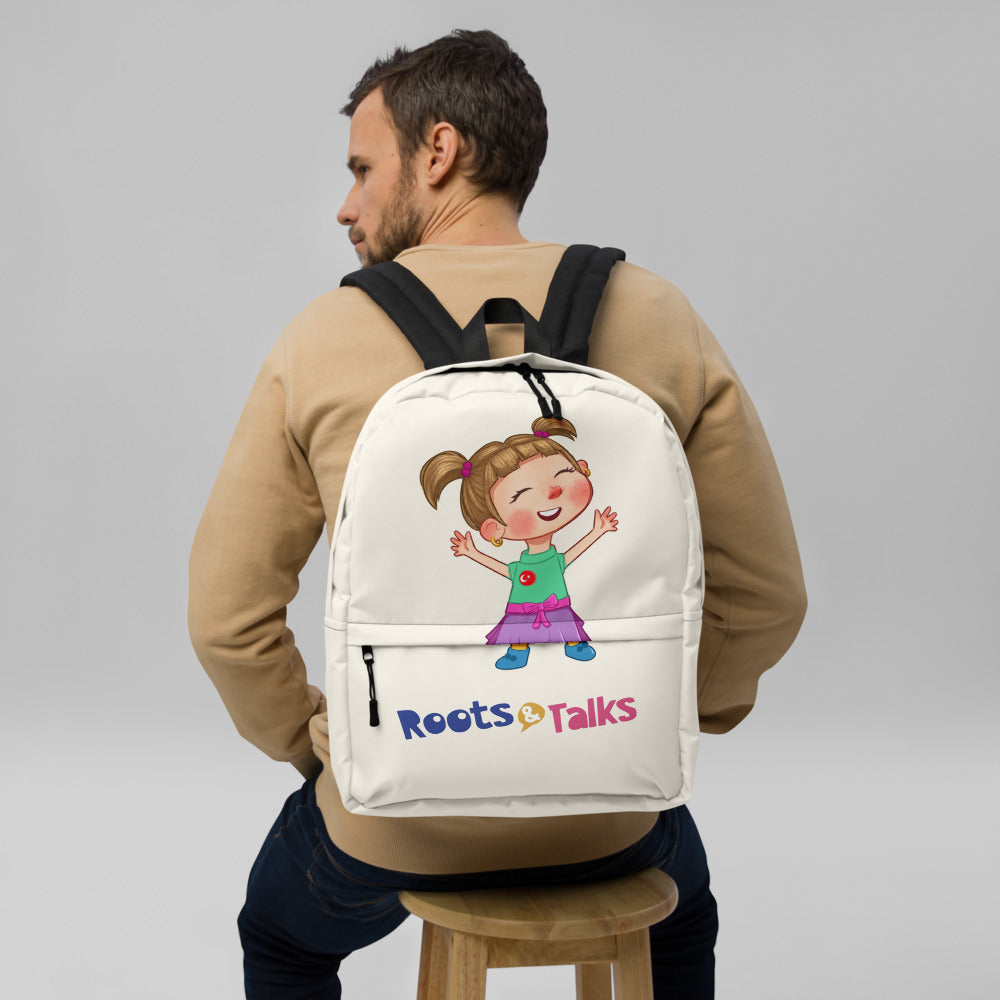 Ela Character Backpack, Large Print, Roots & Talks - lifestyle photo 2
