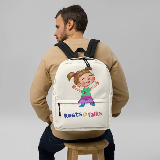 Ela Character Backpack, Large Print, Roots & Talks - lifestyle photo 2