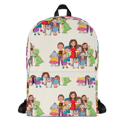 All the Characters Together All-Over Print Backpack, Roots & Talks - product photo