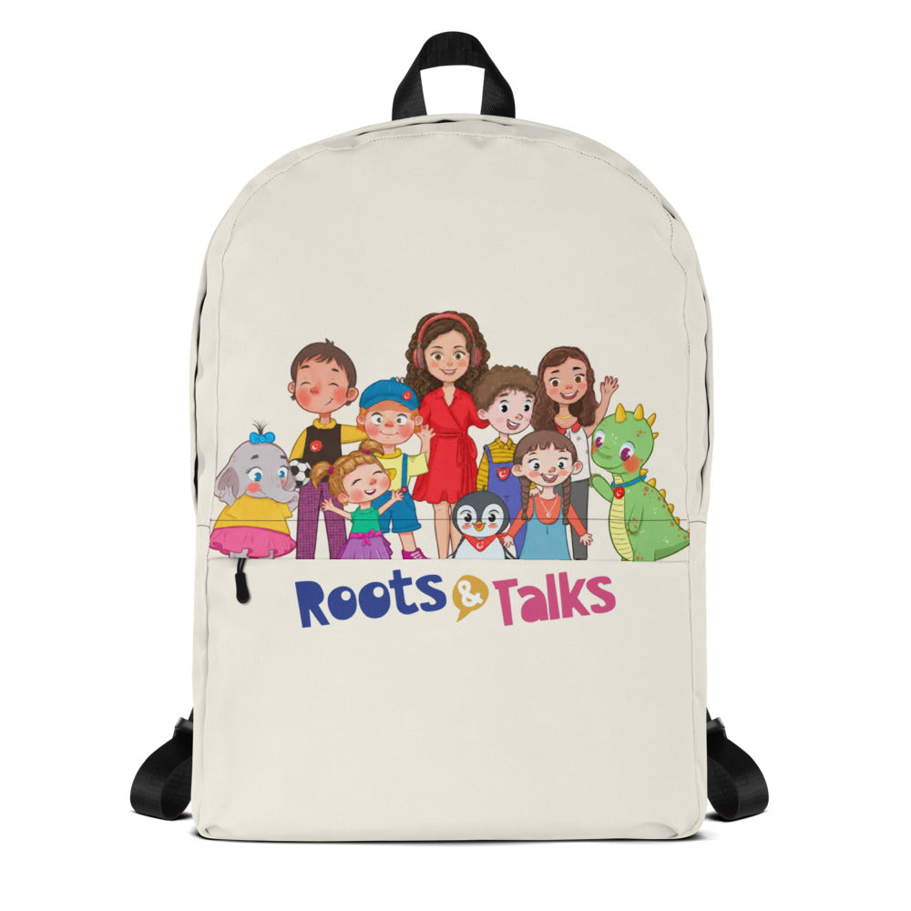 All the Characters Together Backpack, Large Print, Roots & Talks - product photo