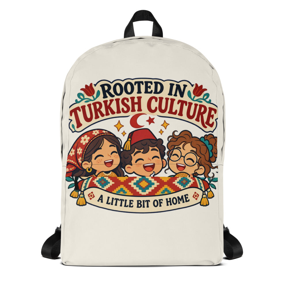 Rooted in Turkish Culture Backpack, Large Print, Roots & Talks - product photo
