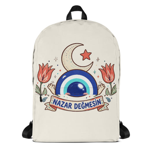 Nazar Değmesin Backpack, Large Print, Roots & Talks - product photo