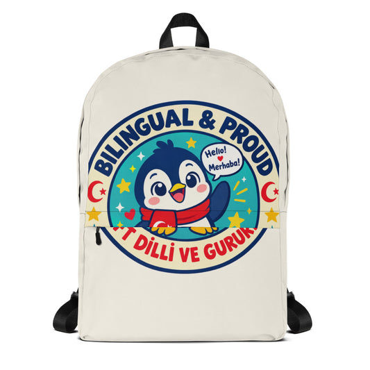 Bilingual & Proud Backpack, Large Print, Roots & Talks - product photo