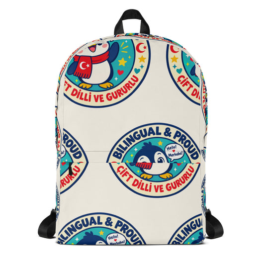 Bilingual & Proud All-Over Print Backpack, Roots & Talks - product photo