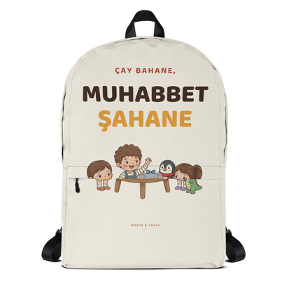 Çay Bahane, Muhabbet Şahane Backpack, Large Print, Roots & Talks - product photo