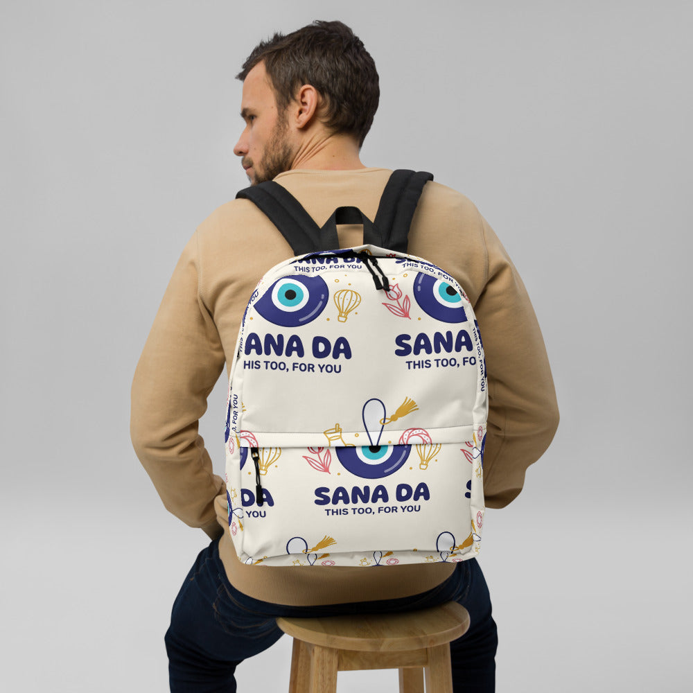 Sana Da All-Over Print Backpack, Roots & Talks - lifestyle photo 2
