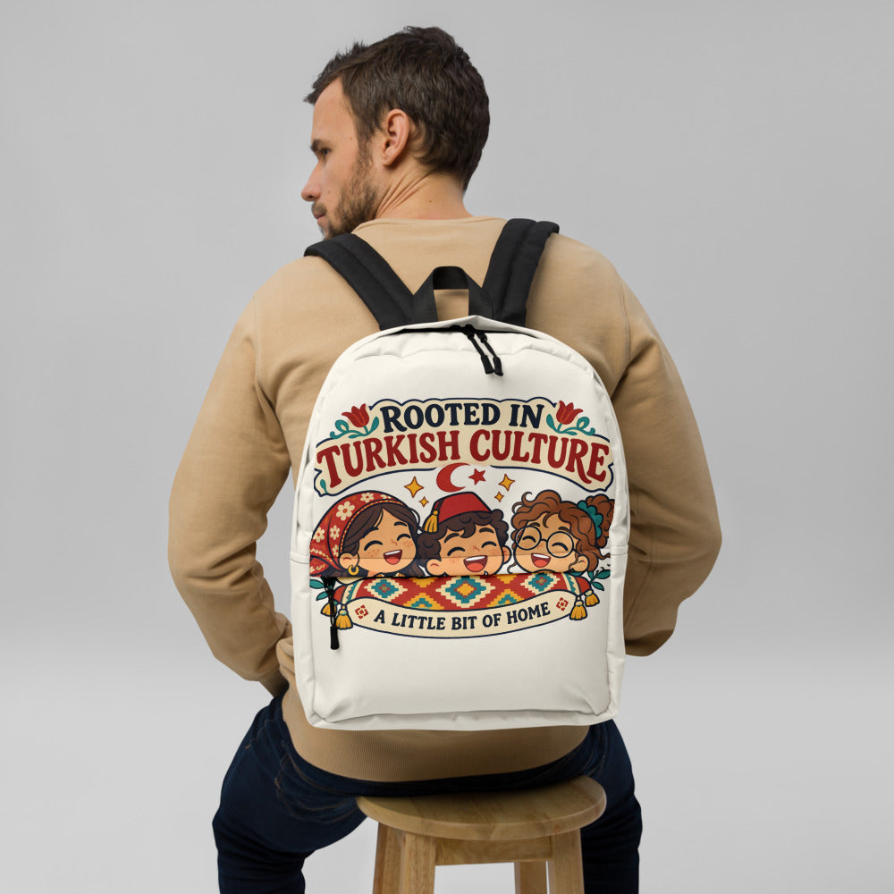Rooted in Turkish Culture Backpack, Large Print, Roots & Talks - lifestyle photo 2