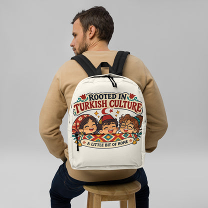 Rooted in Turkish Culture Backpack, Large Print, Roots & Talks - lifestyle photo 2