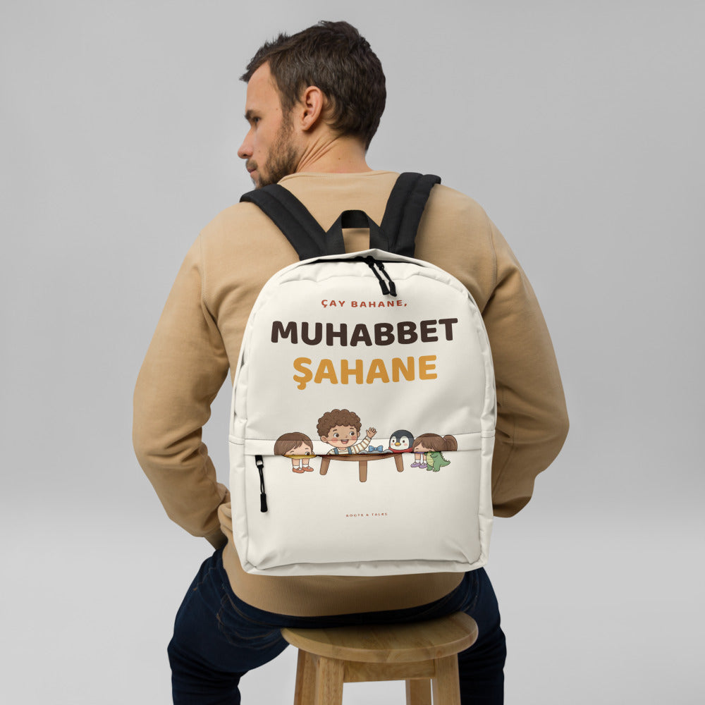 Çay Bahane, Muhabbet Şahane Backpack, Large Print, Roots & Talks - lifestyle photo 2