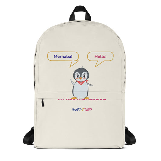 İki Dil, İki Kat Muhabbet Backpack, Large Print, Roots & Talks - product photo