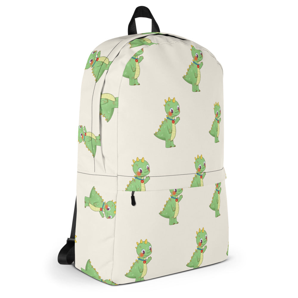 Dino Dinosaur All-Over Print Backpack, Roots & Talks - Right