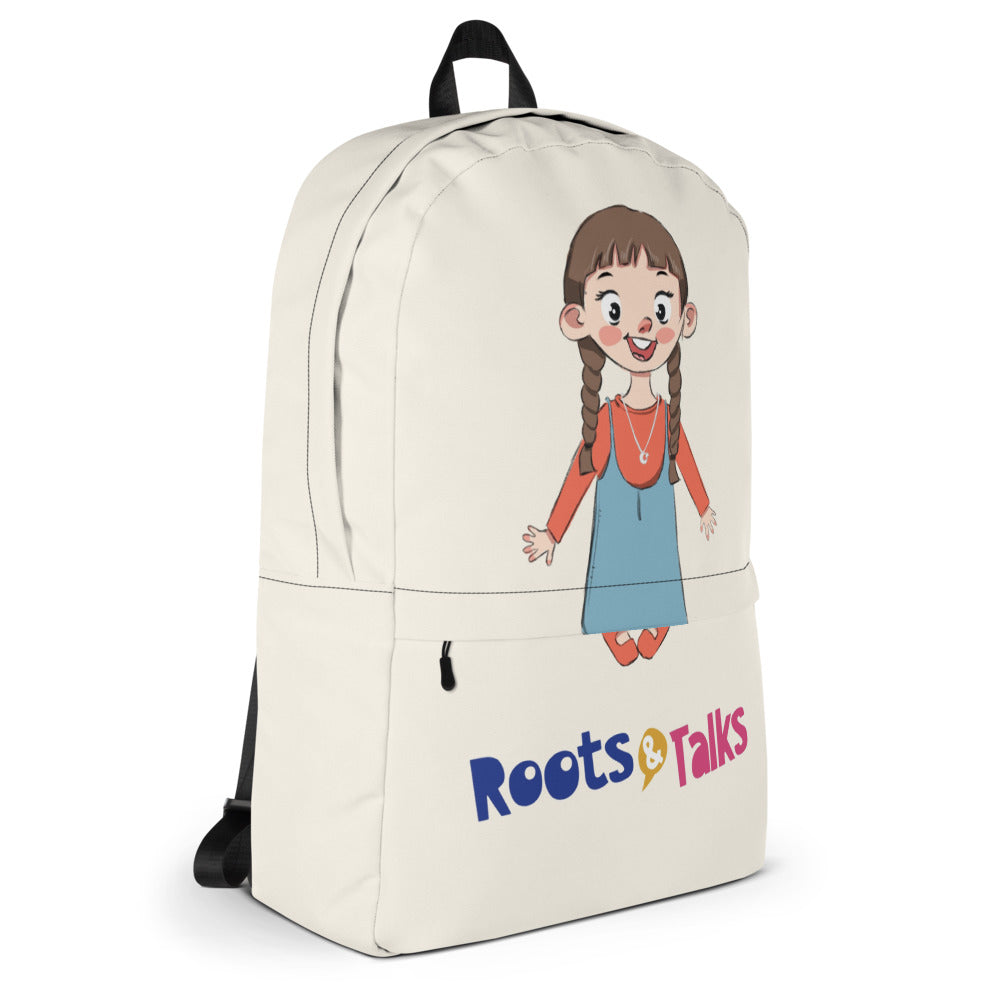 Eylül Character Backpack, Large Print, Roots & Talks - Right