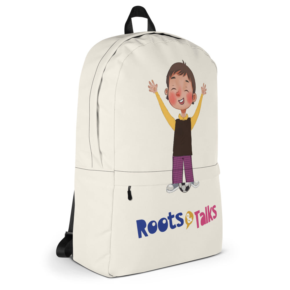 Gazi Character Backpack, Large Print, Roots & Talks - Right