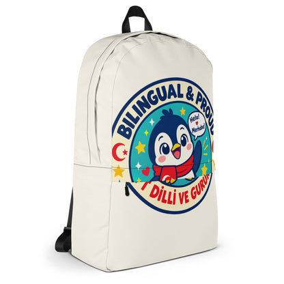 Bilingual & Proud Backpack, Large Print, Roots & Talks - Right