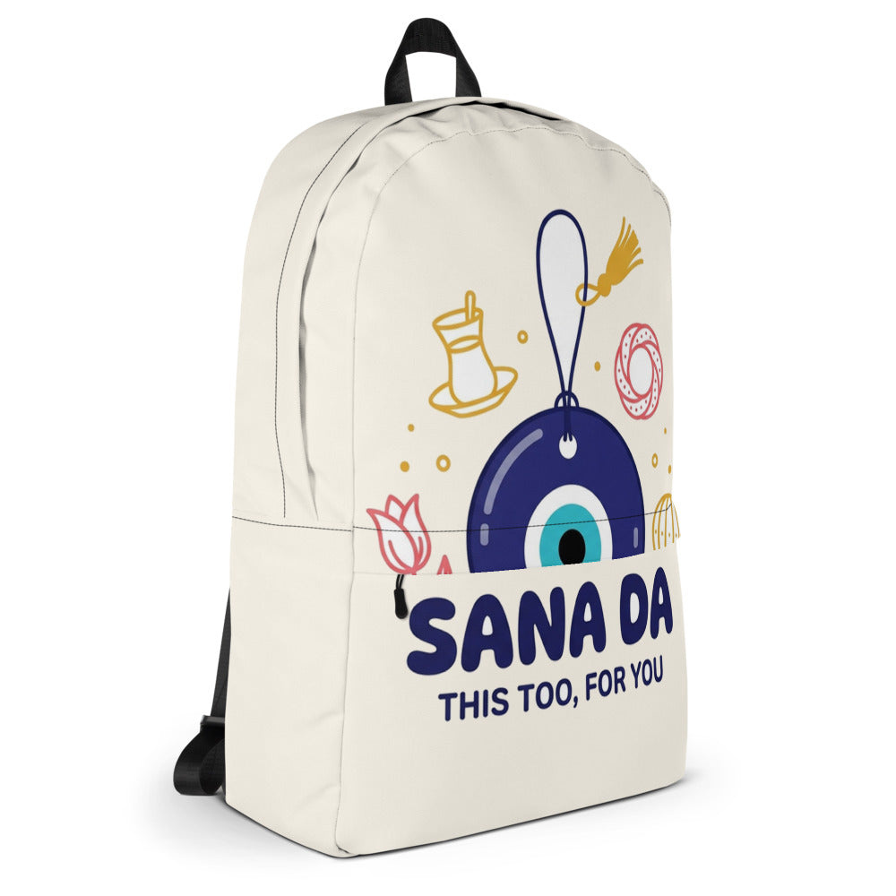 Sana Da Backpack, Large Print, Roots & Talks - Right
